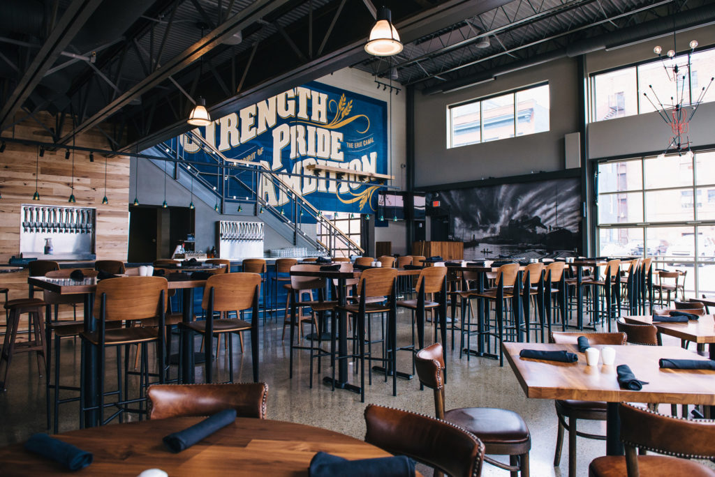Dining room at Big Ditch Brewery in Buffalo