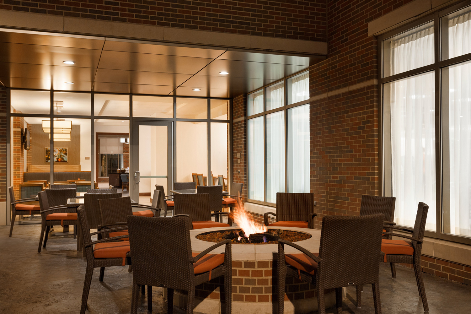 hyatt-place-4 Outdoor fireplaces at Hyatt Place in Williamsville