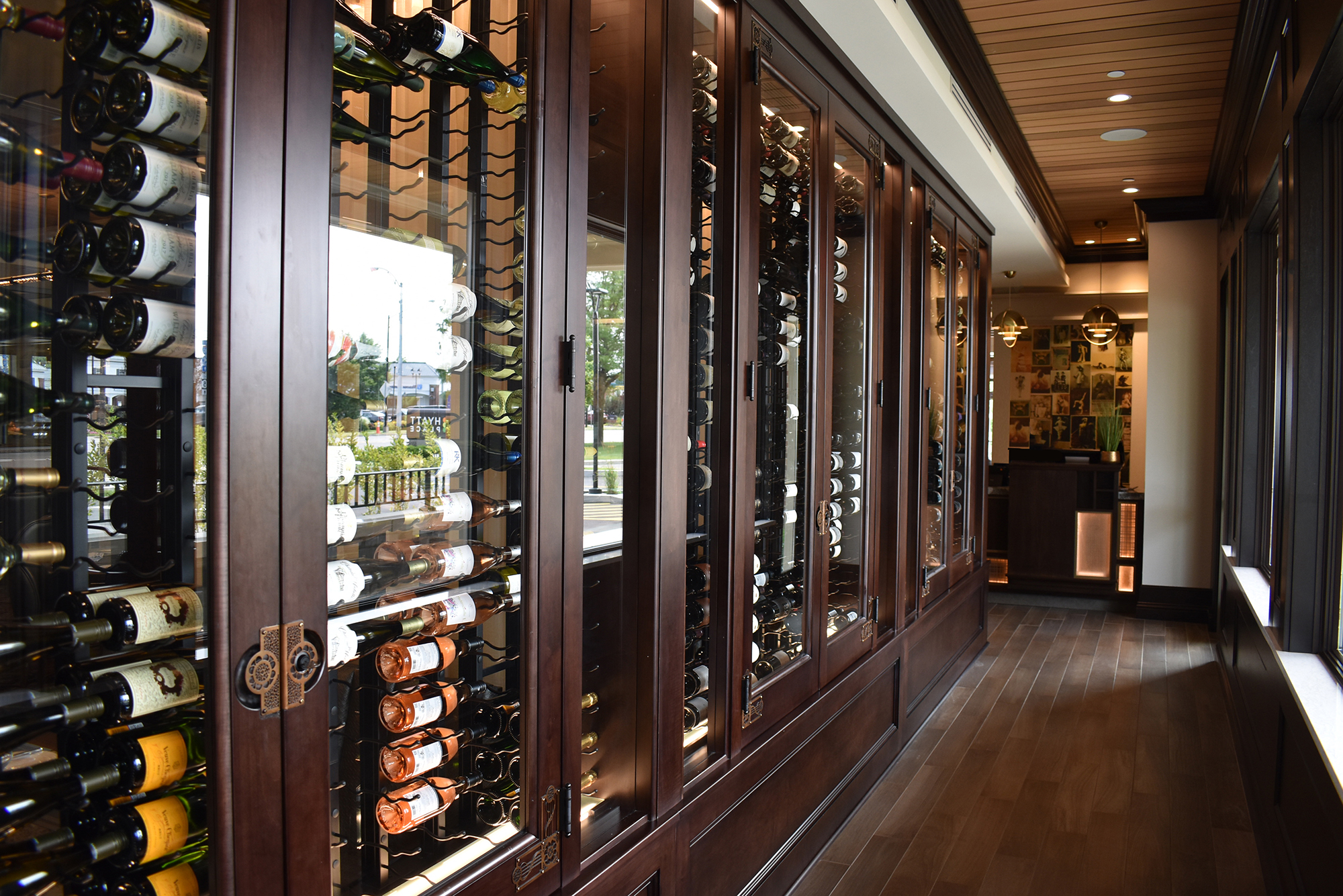 Jazzboline-10 Hallway of wine cases at Jazzboline