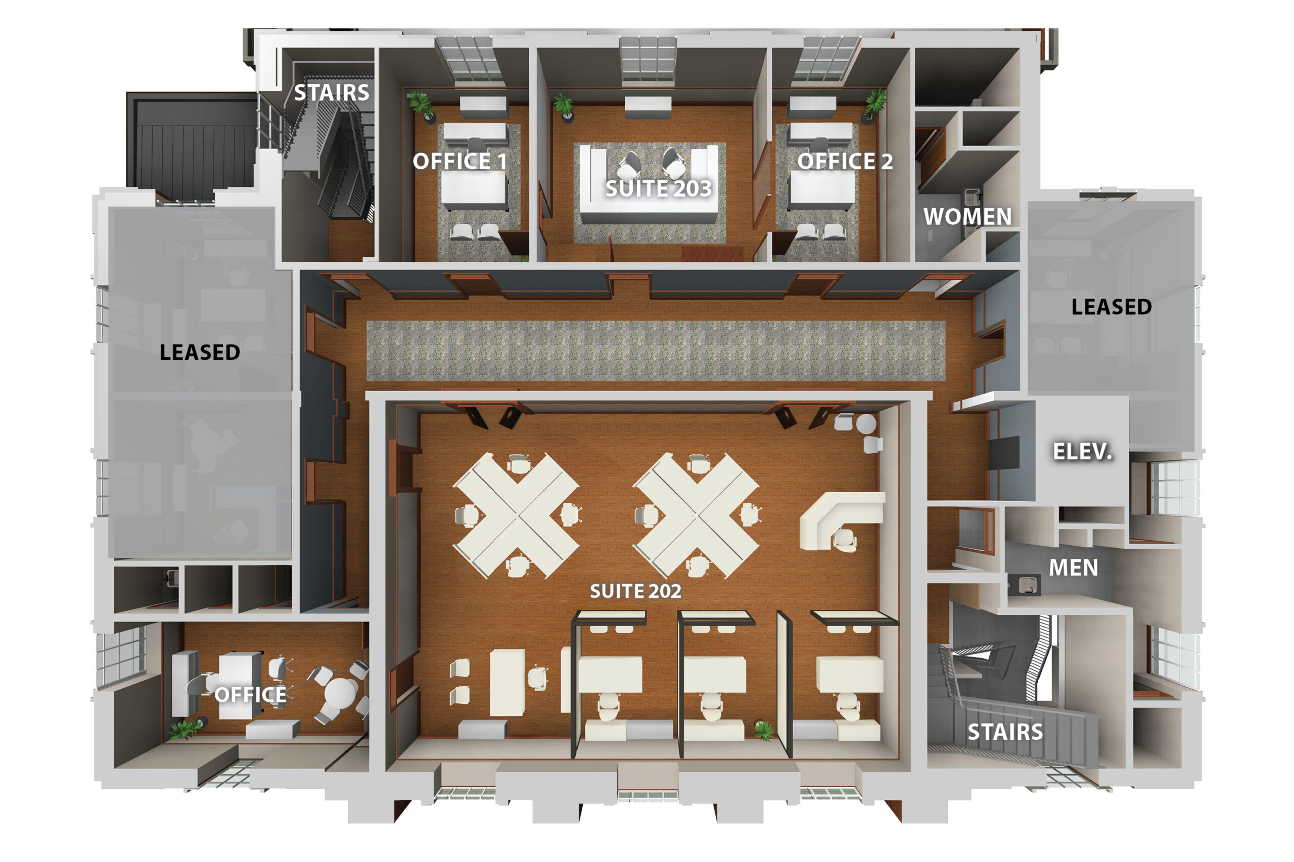 one east ave second floor